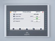 sDRY 40/80 mit sDRYBIN S 15-250: Zentrales Touch-Display