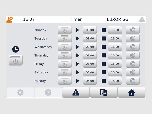 LUXOR SG 带有 BIN SG: 周定时器