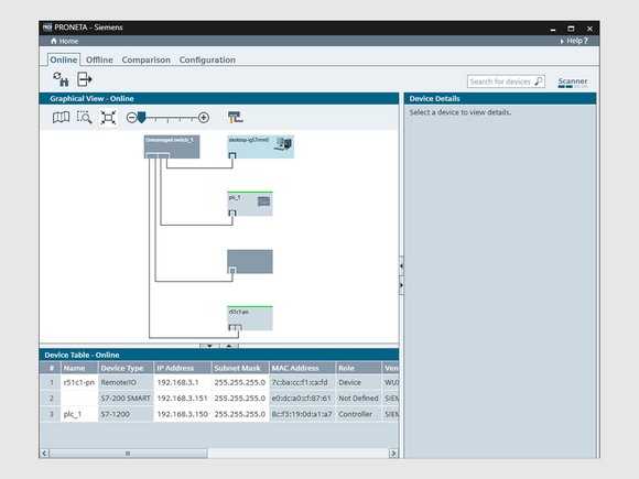 sCONVEY control: Plataforma de Siemens