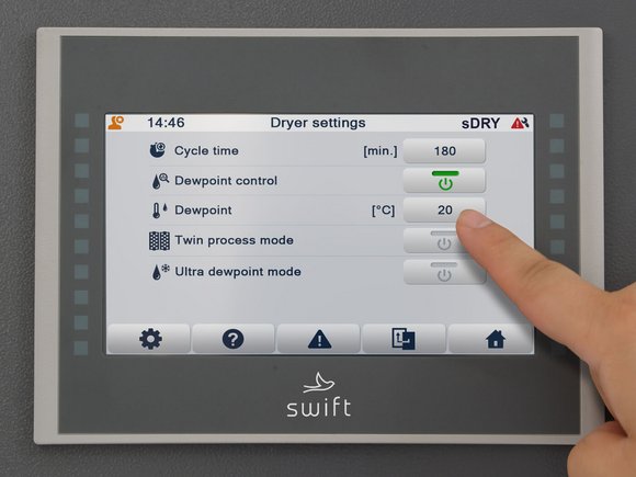 sDRY 250: Dew point display and control