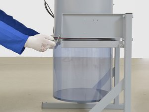 Central conveying: Bin emptying of F50 filter